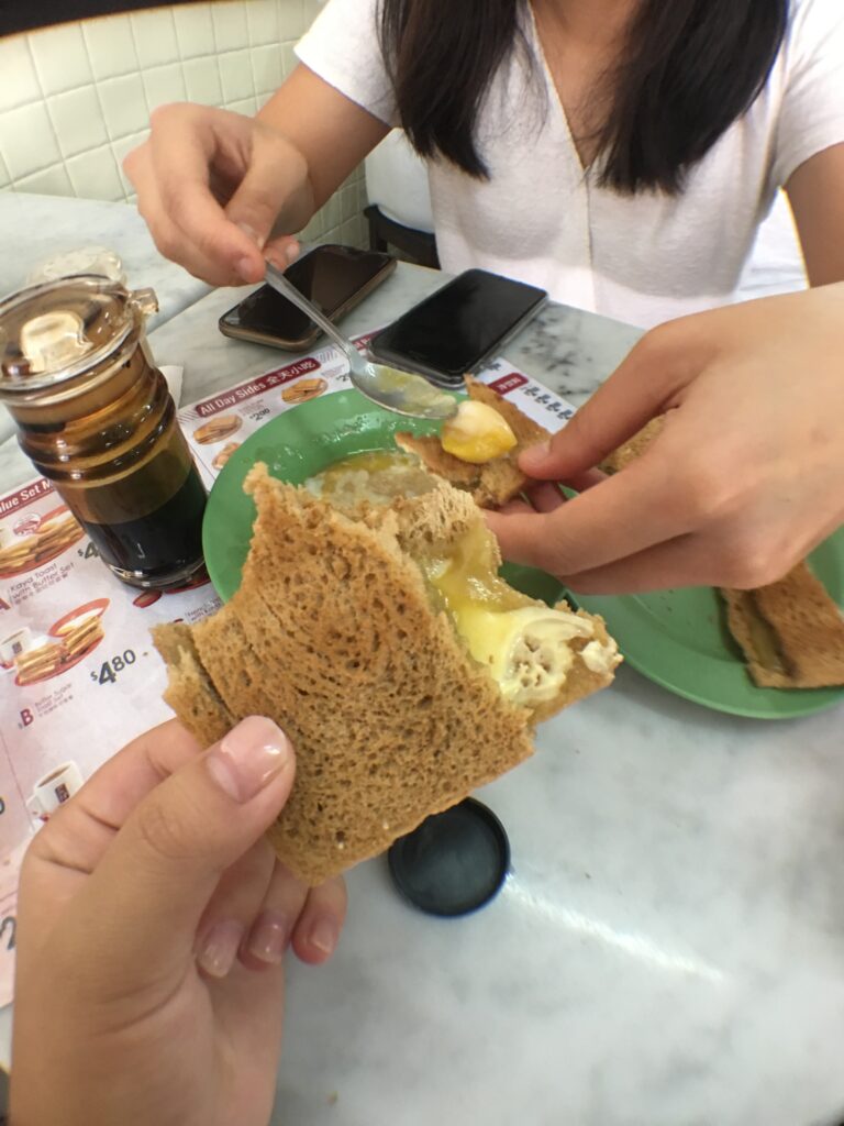 Singapore food: Kaya Toast